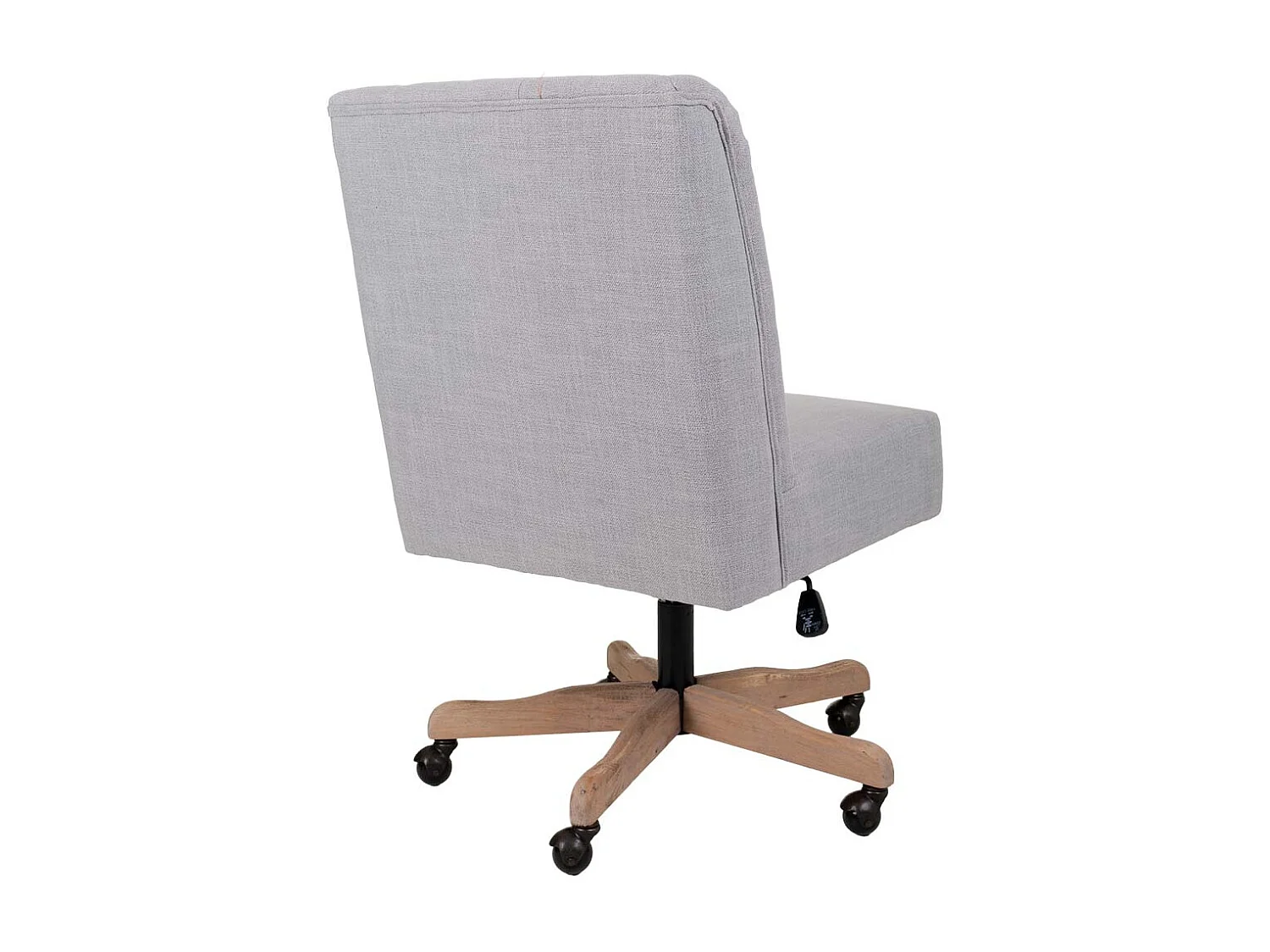 Chaise de bureau tapissée gris 54x43x104h