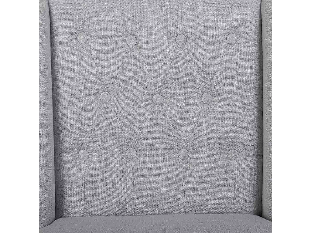 Chaise de bureau tapissée gris 54x43x104h