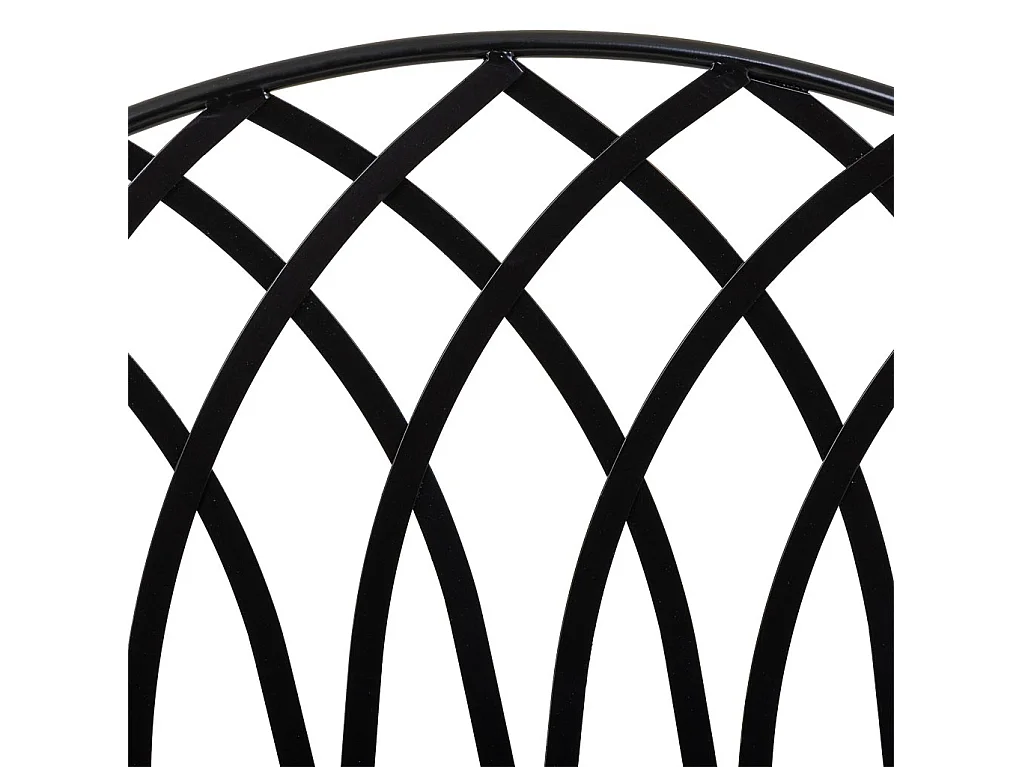 Banco de ferro forjado preto 110x50x88