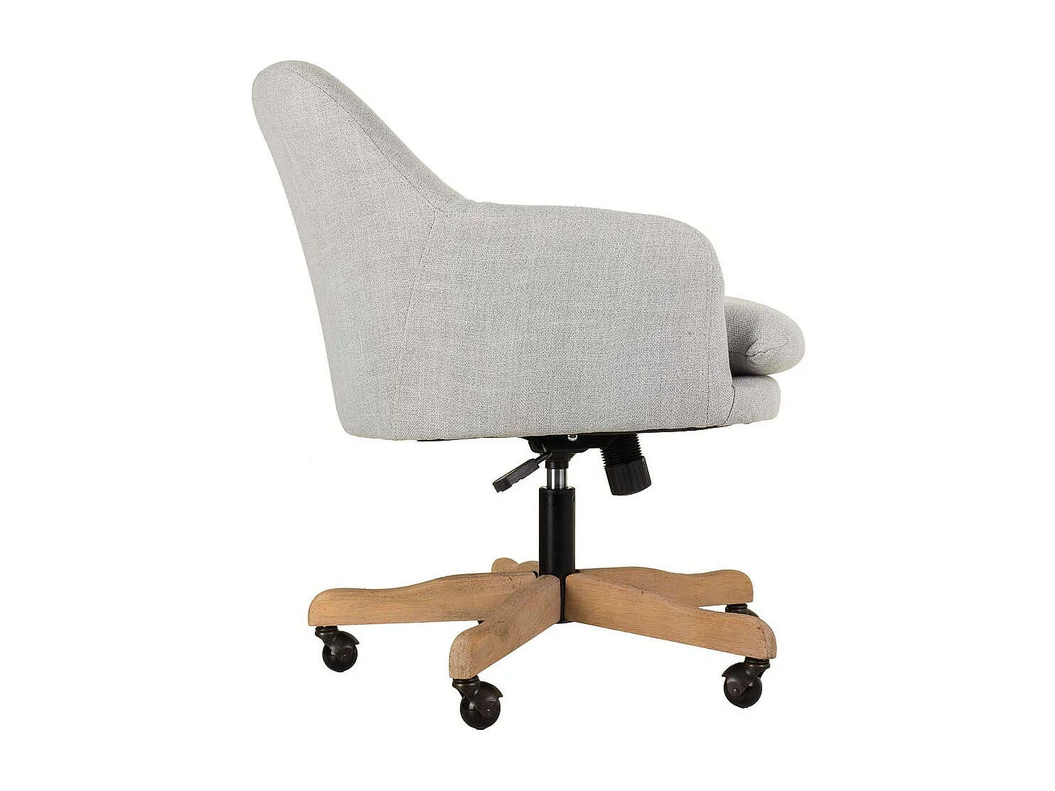 Chaise en bois tapissée avec roulettes 60x60x40/93h cm