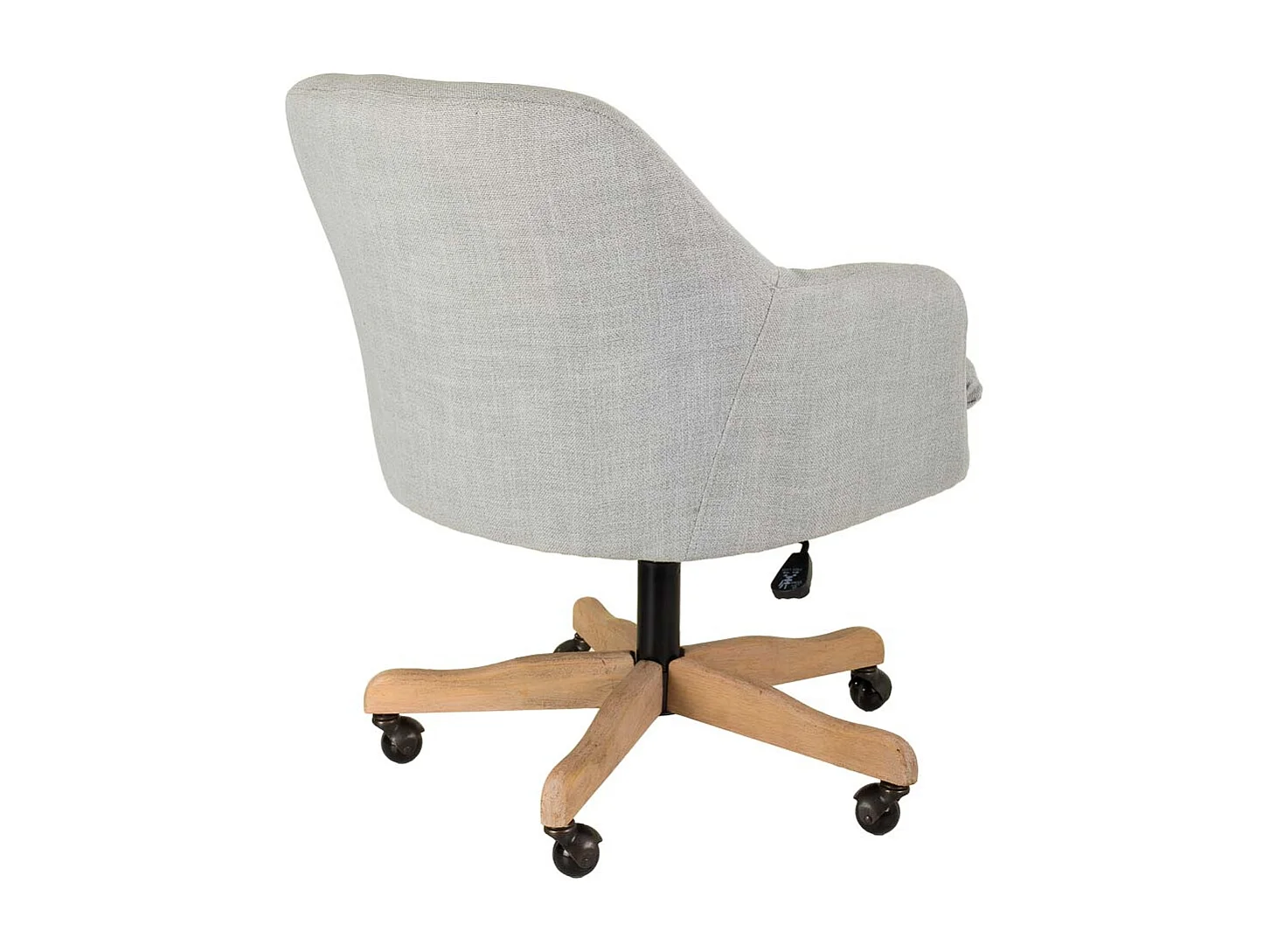 Chaise en bois tapissée avec roulettes 60x60x40/93h cm