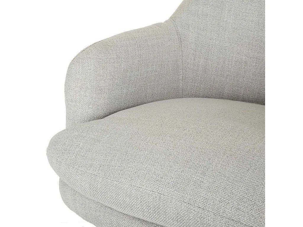 Cadeira de madeira e estofada com rodas 60x60x40/93h cm