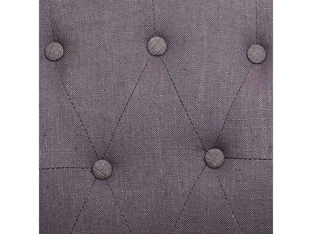Cadeira madeira estofada cinza 44x58x48/107