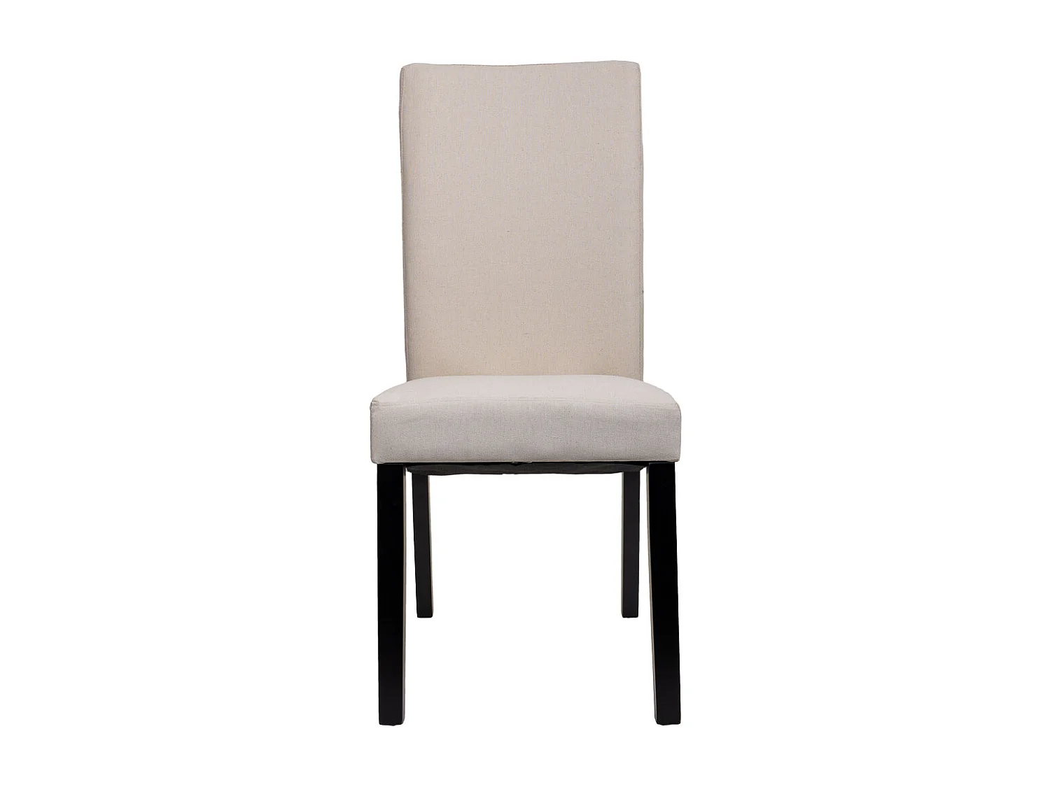 Holzstuhl, gepolstert, 49 x 48 x 42/102 cm, cremefarben