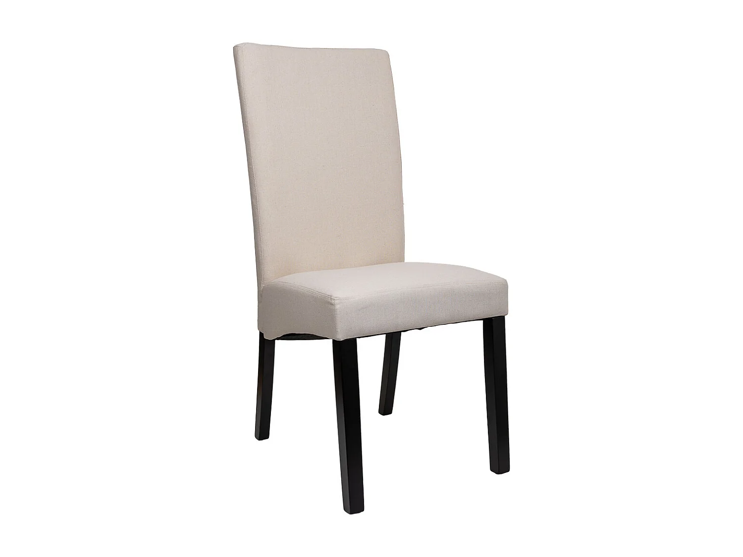 Cadeira madeira estofada color creme 49x48x42/102