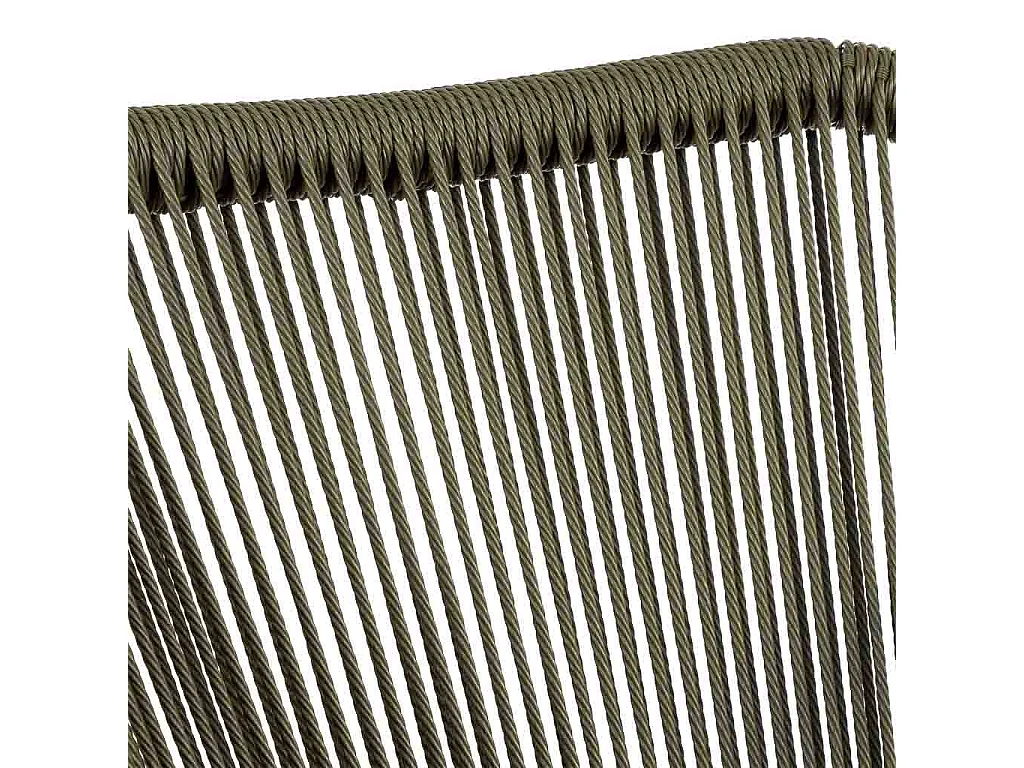 Chaise en rotin synthétique vert 56x60x80