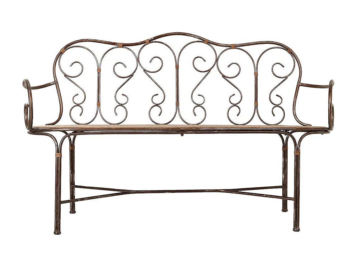 Banc en métal 146,69x55,25x45,09/89,54h cm