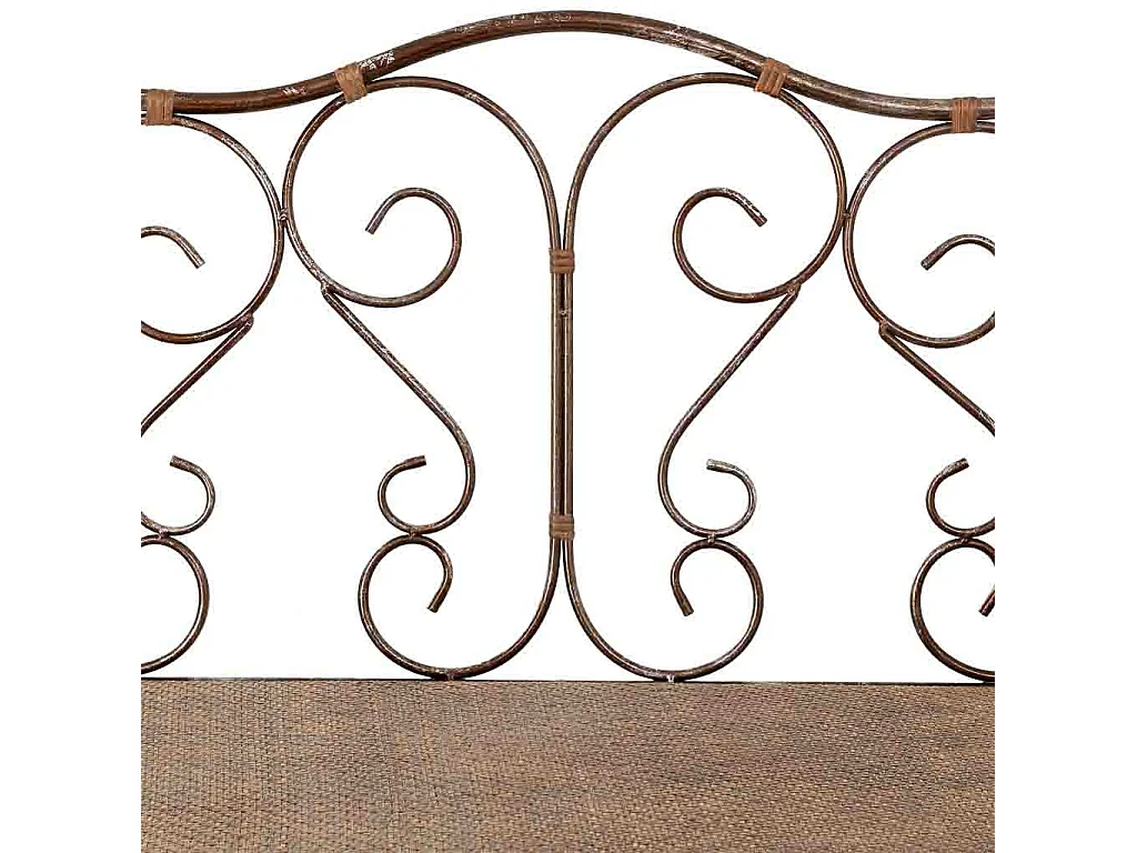Metallbank 146,69x55,25x45,09/89,54h cm Braun