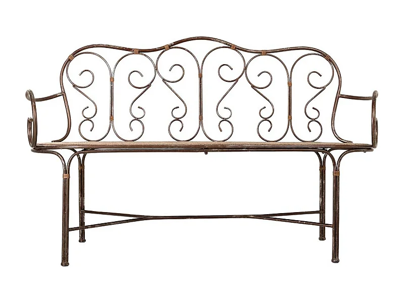 Banc en métal 146,69x55,25x45,09/89,54h cm
