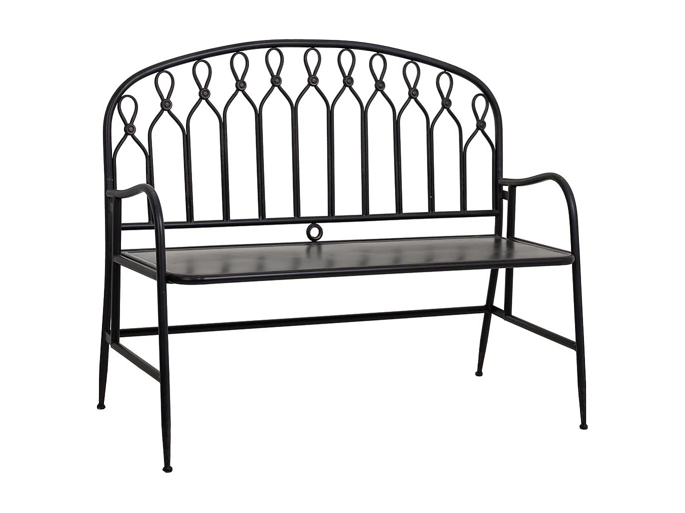 Sgabello in metallo nero 118x56x98h