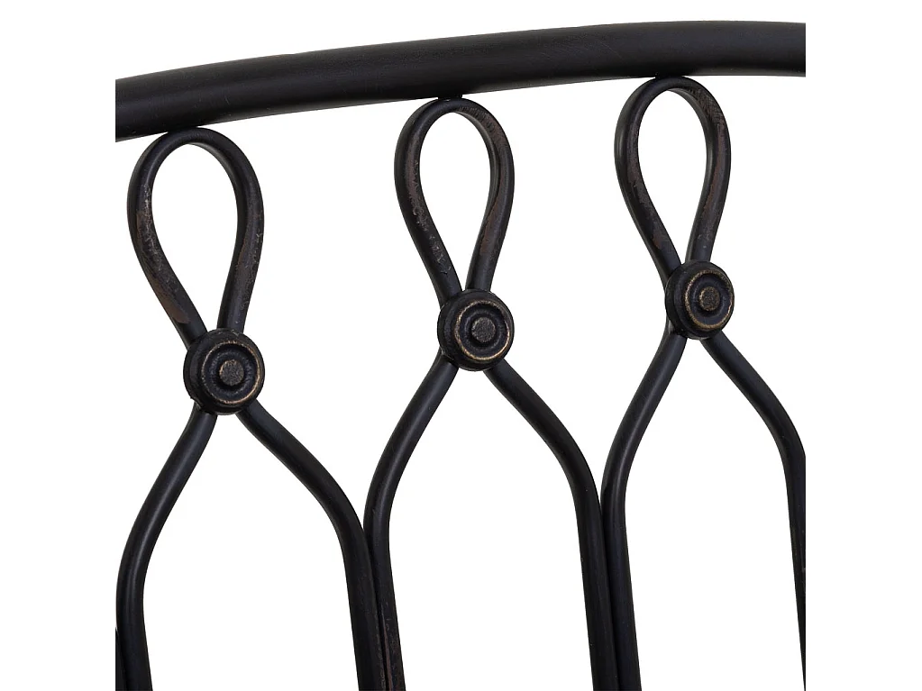 Sgabello in metallo nero 118x56x98h