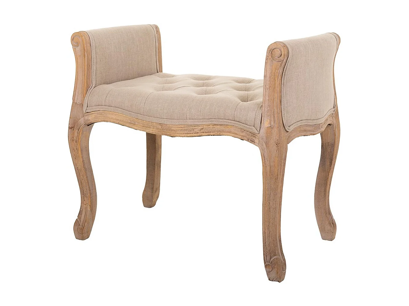 Sgabello in legno 71x 48x45/60 cm beige