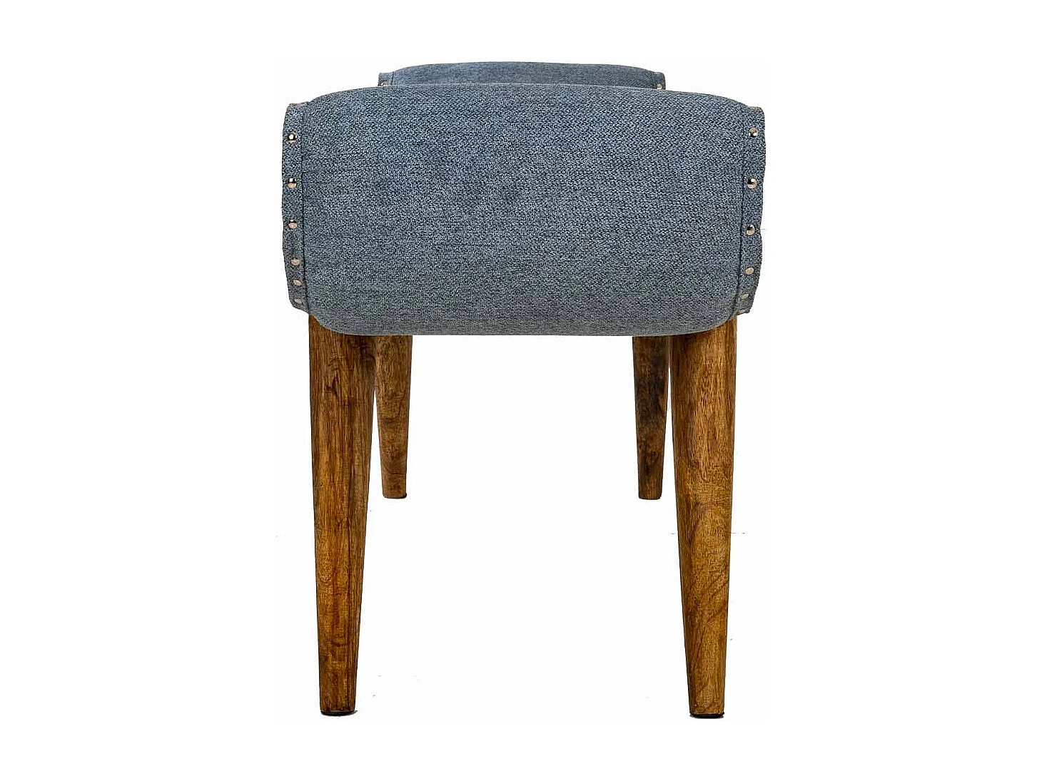 Banc en cuir bleu 125x51x38h