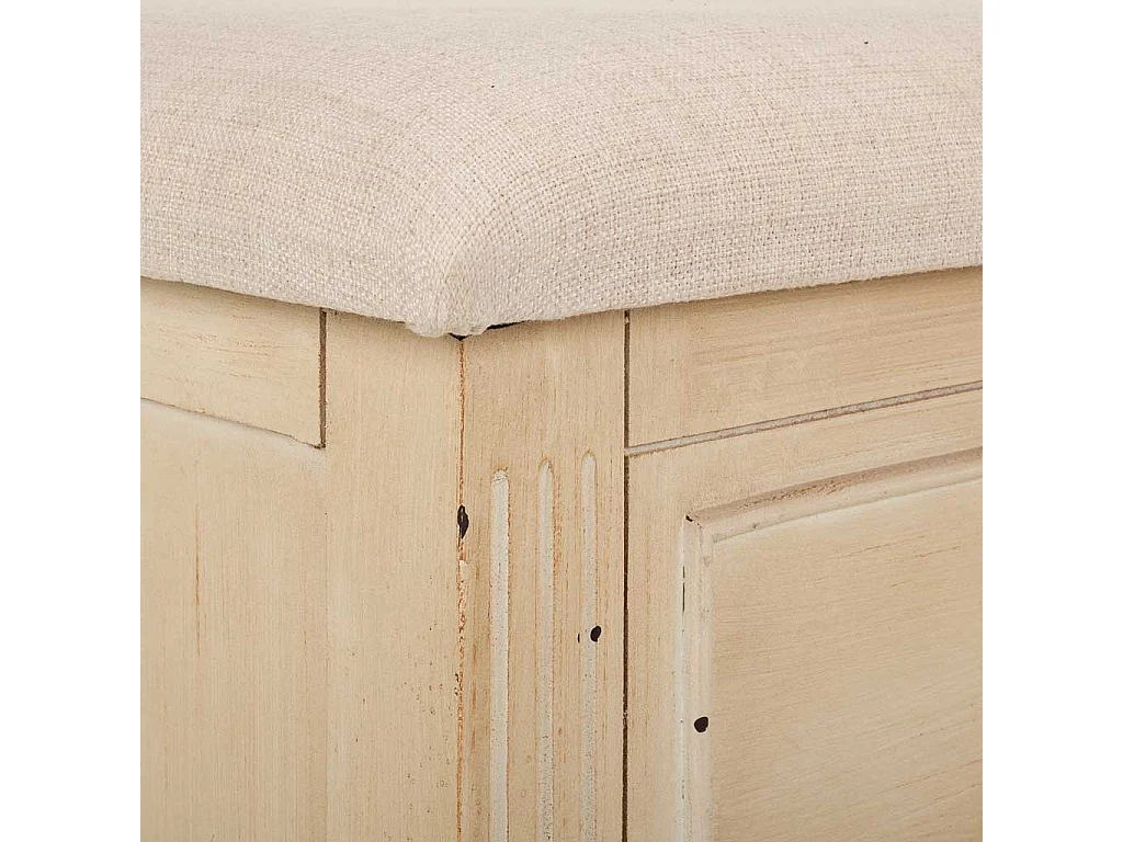 Banc en bois beige 120x43x48