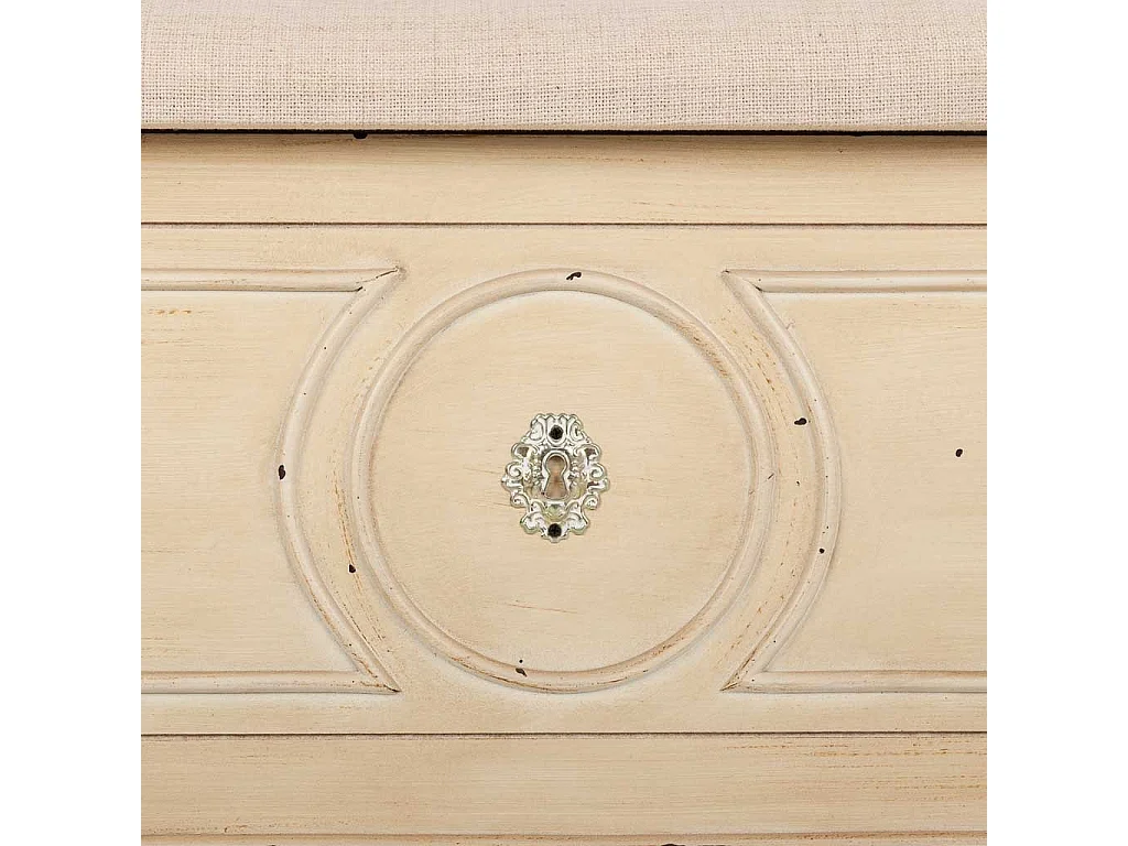 Banc en bois beige 120x43x48