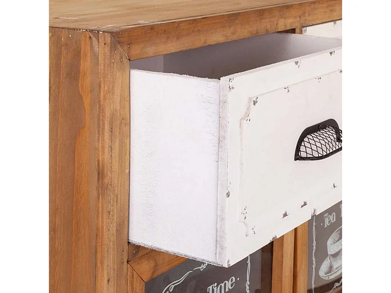 Corridoio in legno e metallo