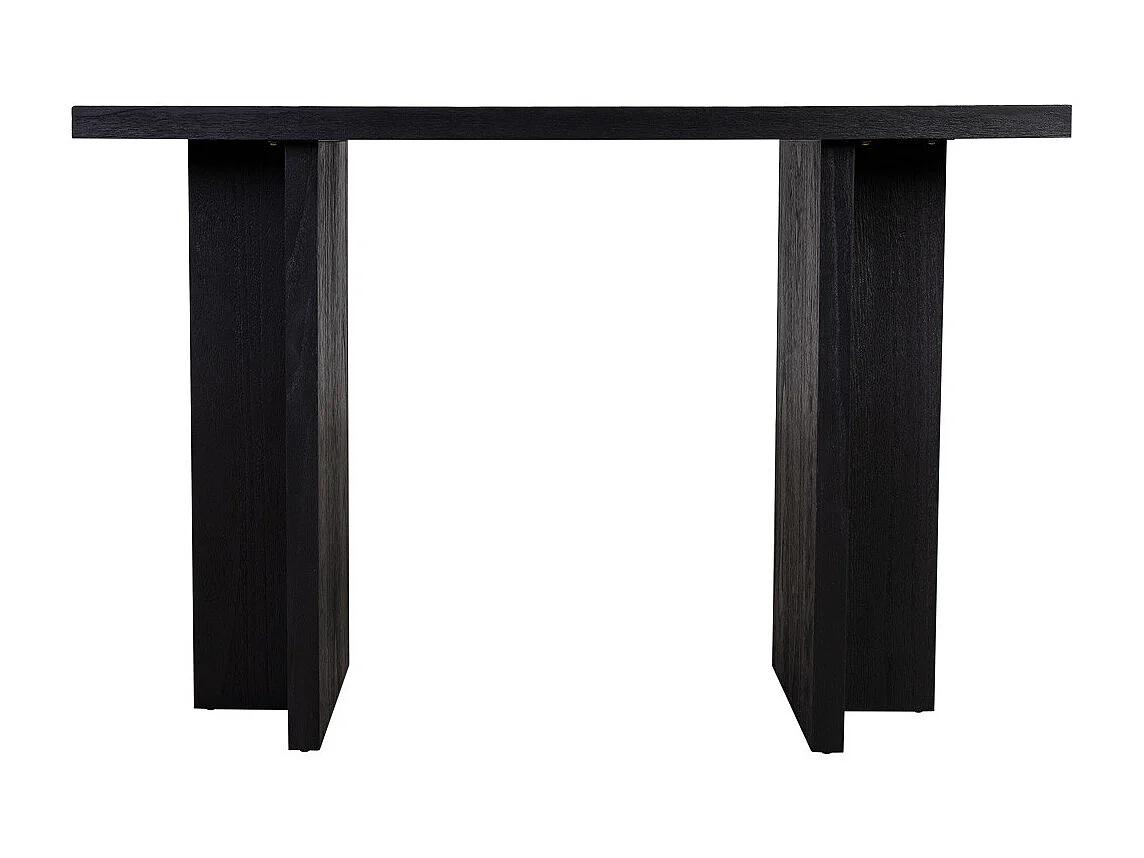 zwarte houten haltafel