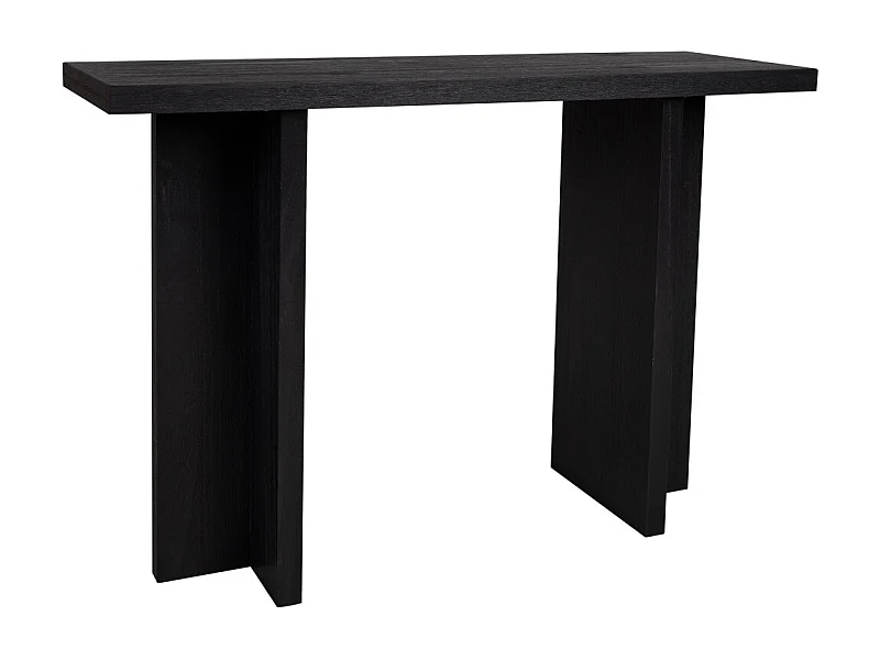 zwarte houten haltafel