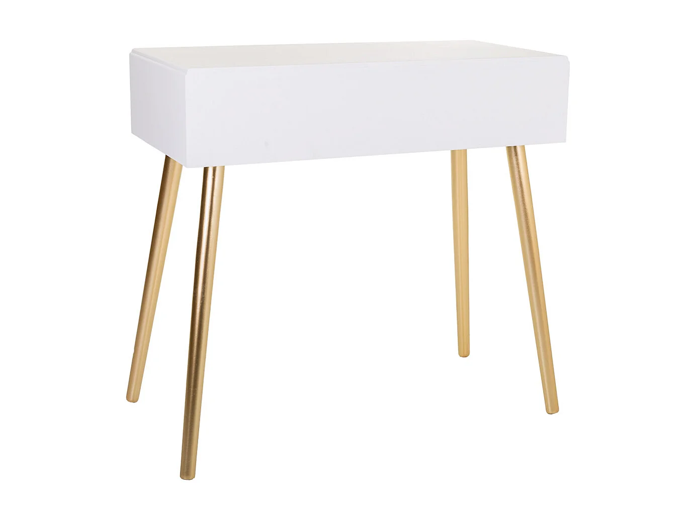 Mesa de entrada de madeira com 2 gavetas