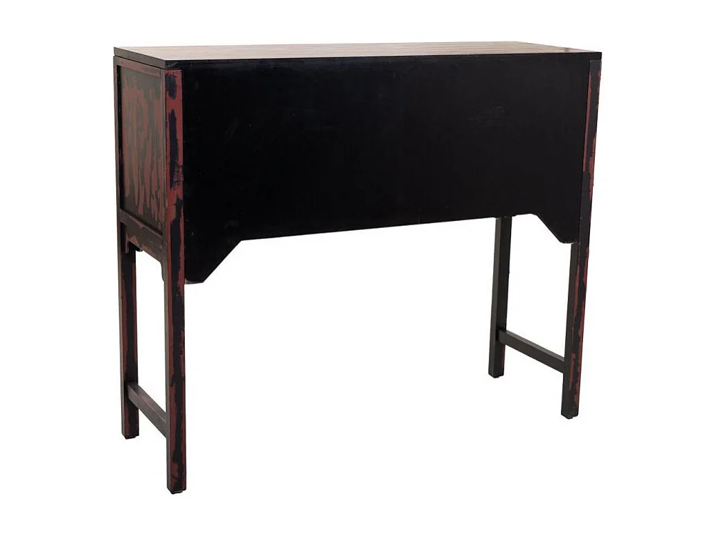 zwarte houten haltafel