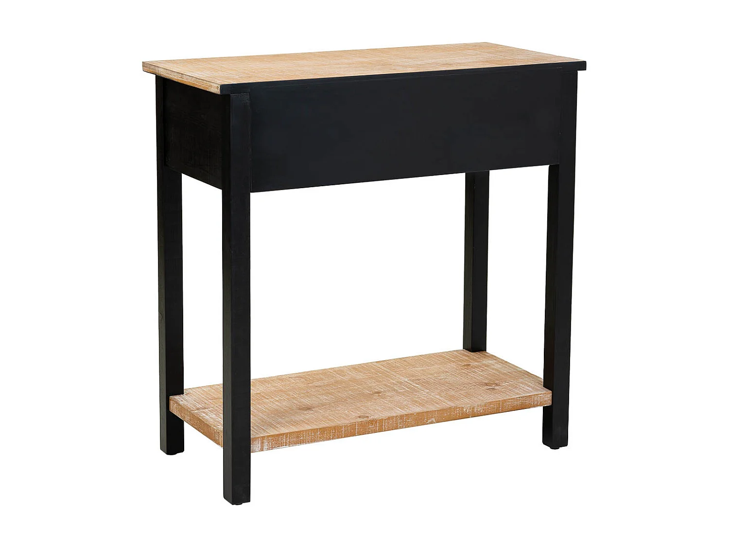 Houten haltafel met 1 lade en 1 plank