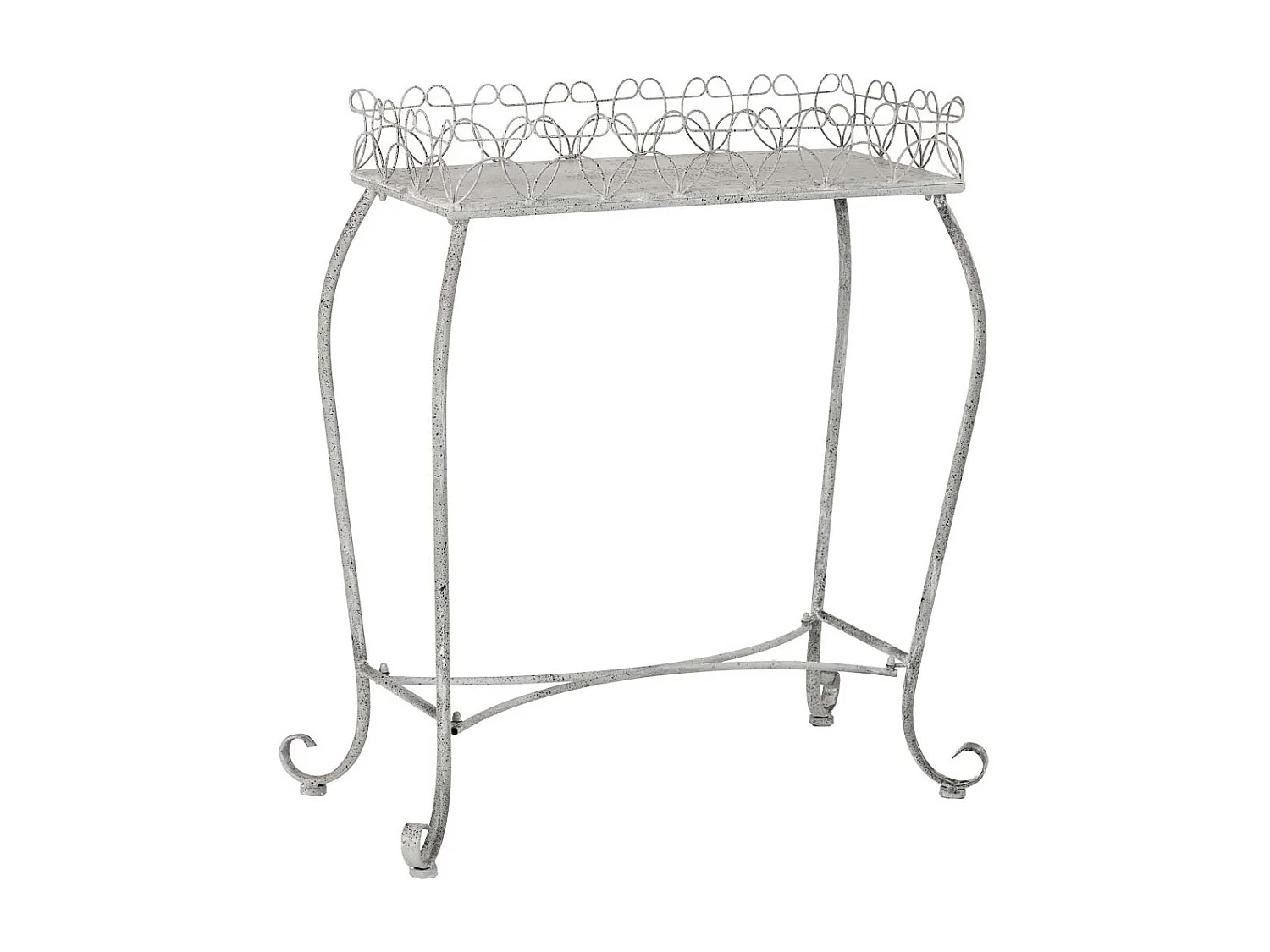 Recibidor de metal gris