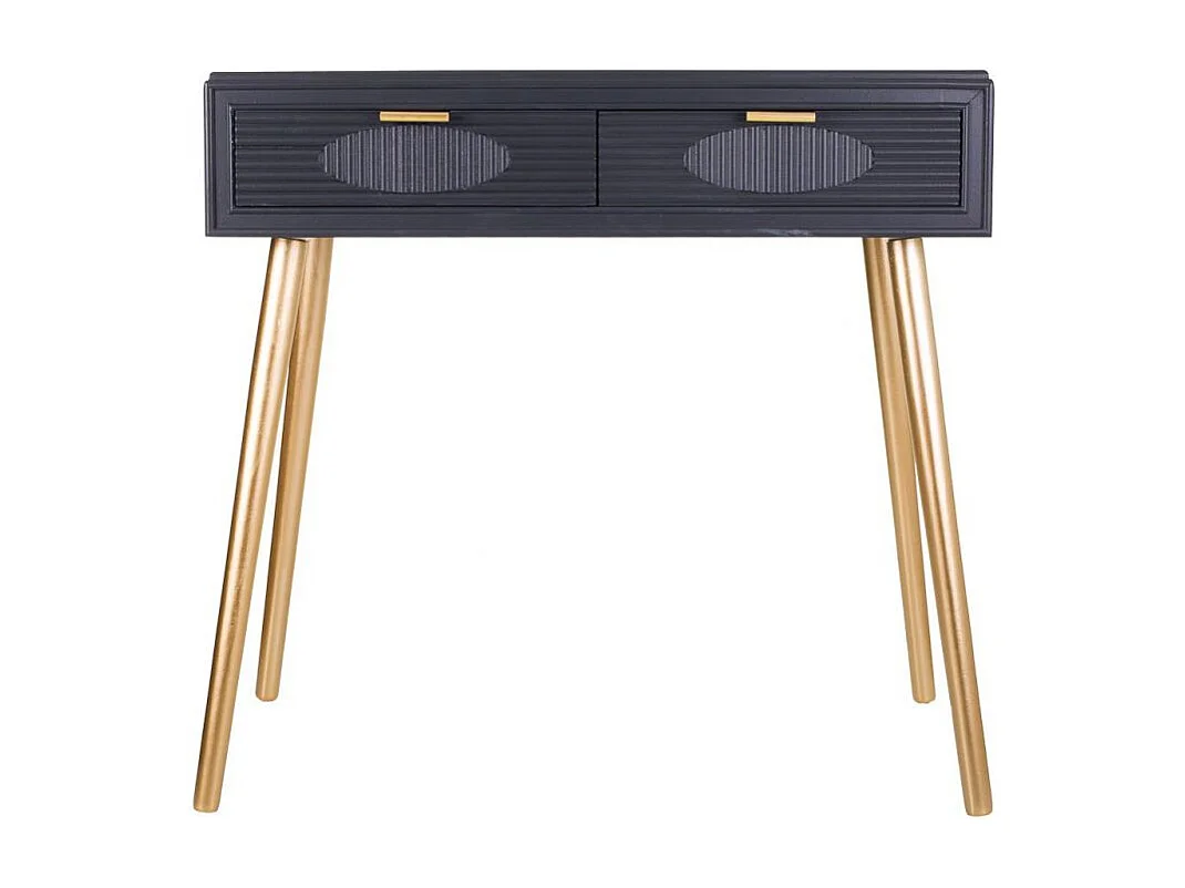 Houten halmeubel met 2 lades