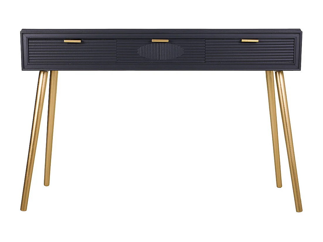 Houten haltafel met 3 lades