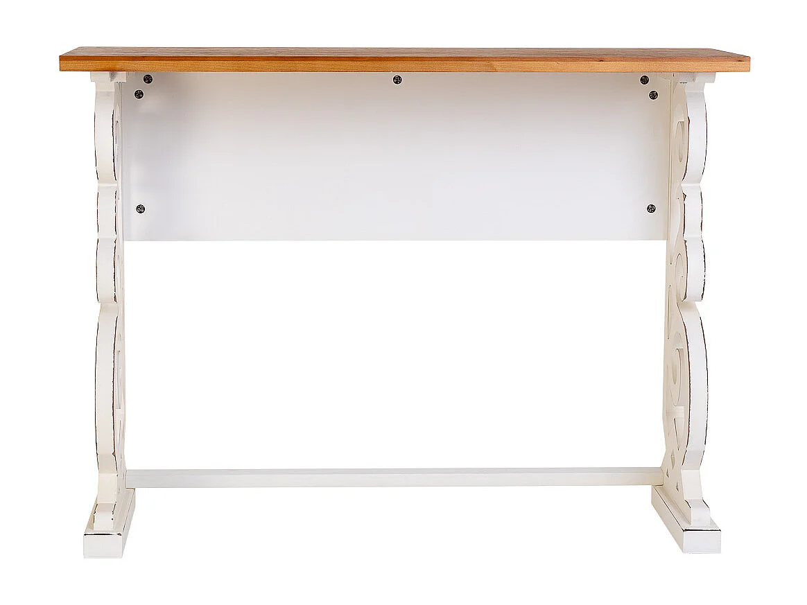 Hall de entrada em madeira laqueada branca