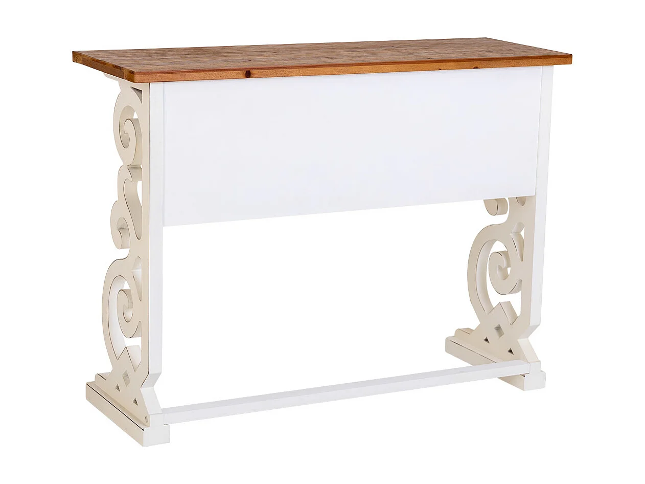 Hall de entrada em madeira laqueada branca