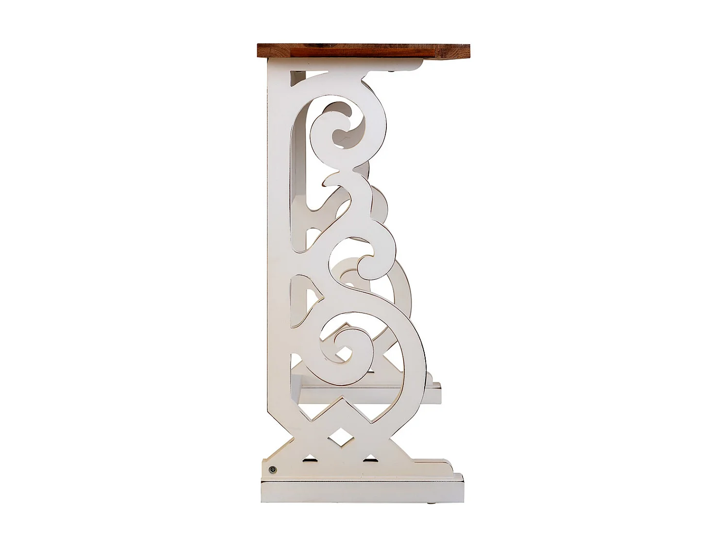 Hall de entrada em madeira laqueada branca