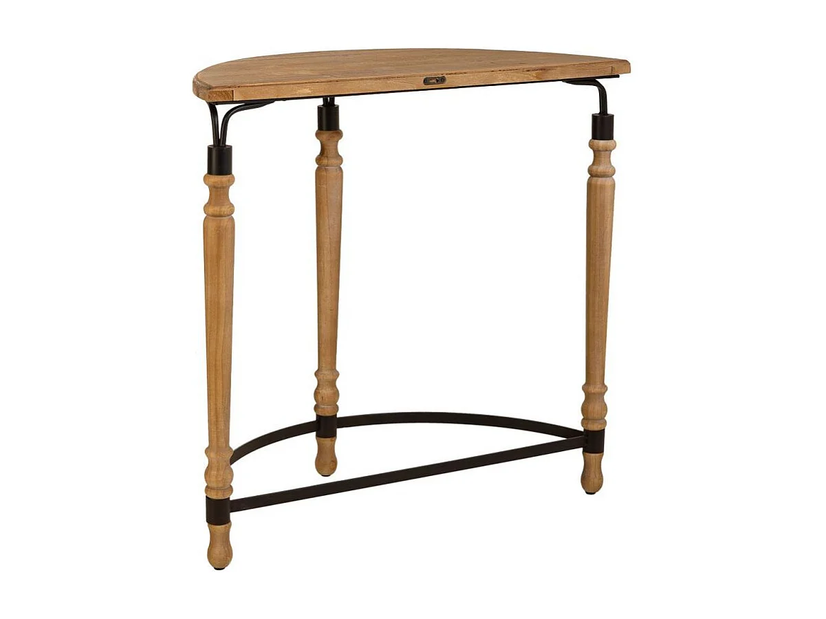 Corridoio in legno marrone e metallo