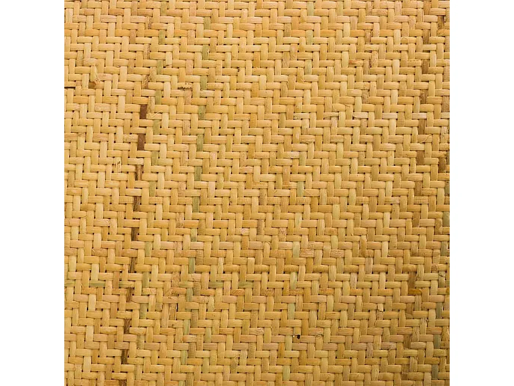 Taburete de madera y asiento de ratán blanco 45x53x75/116