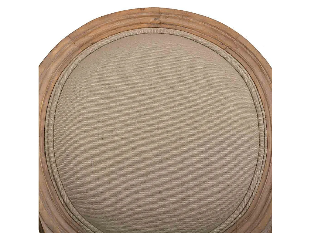 Taburete de madera tapizado marrón 48x42x76/121