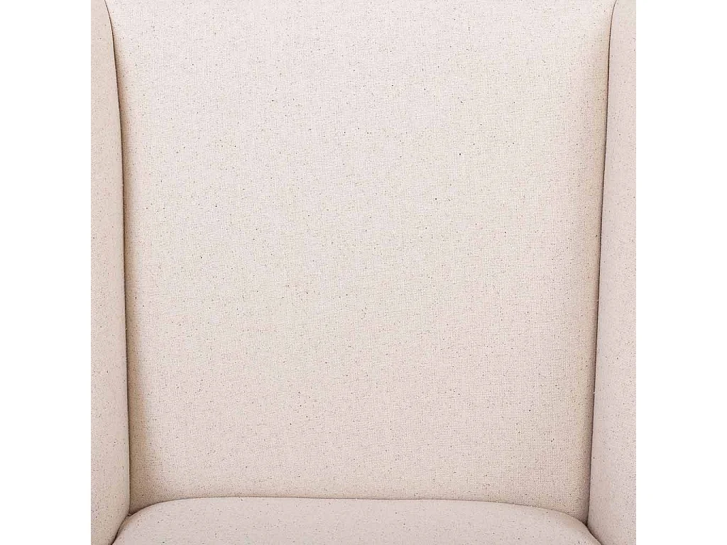 Banqueta estofada em madeira e bege 48x58x67/104