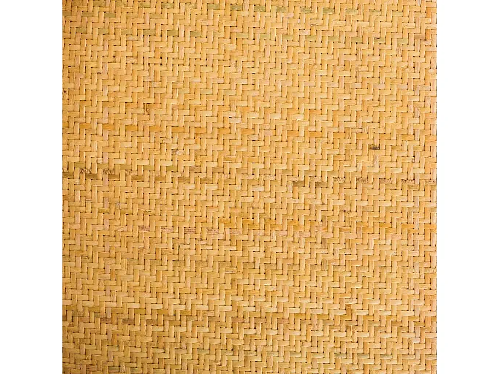 Banqueta de madeira e assento de rattan marrom 45x53x75/116