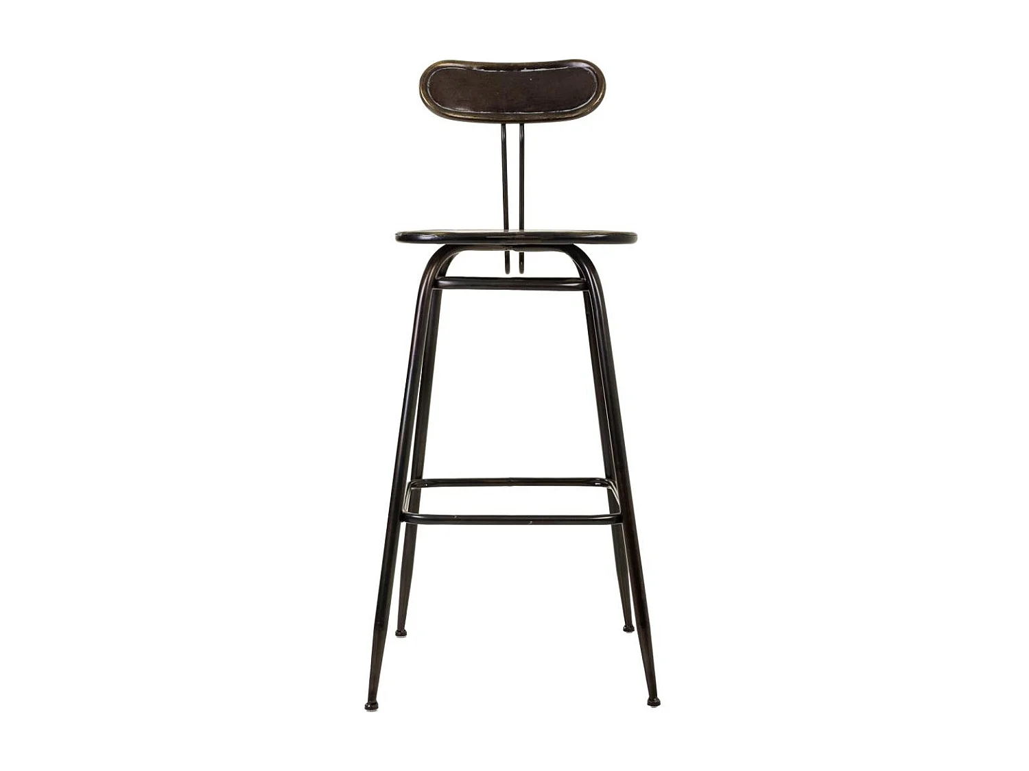 Tabouret en métal marron 45x36x106h