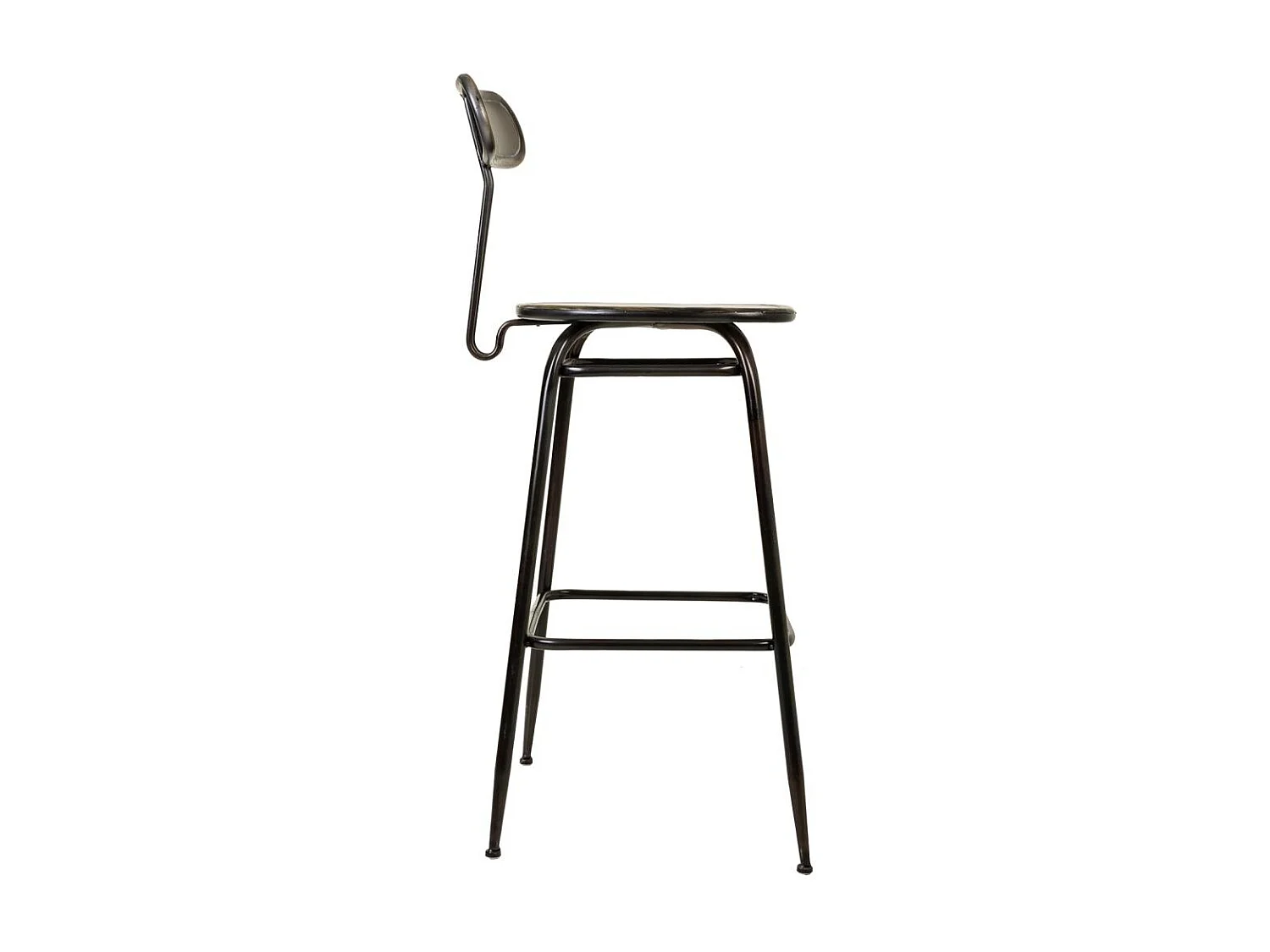 Brauner Metallhocker 45x36x106h cm