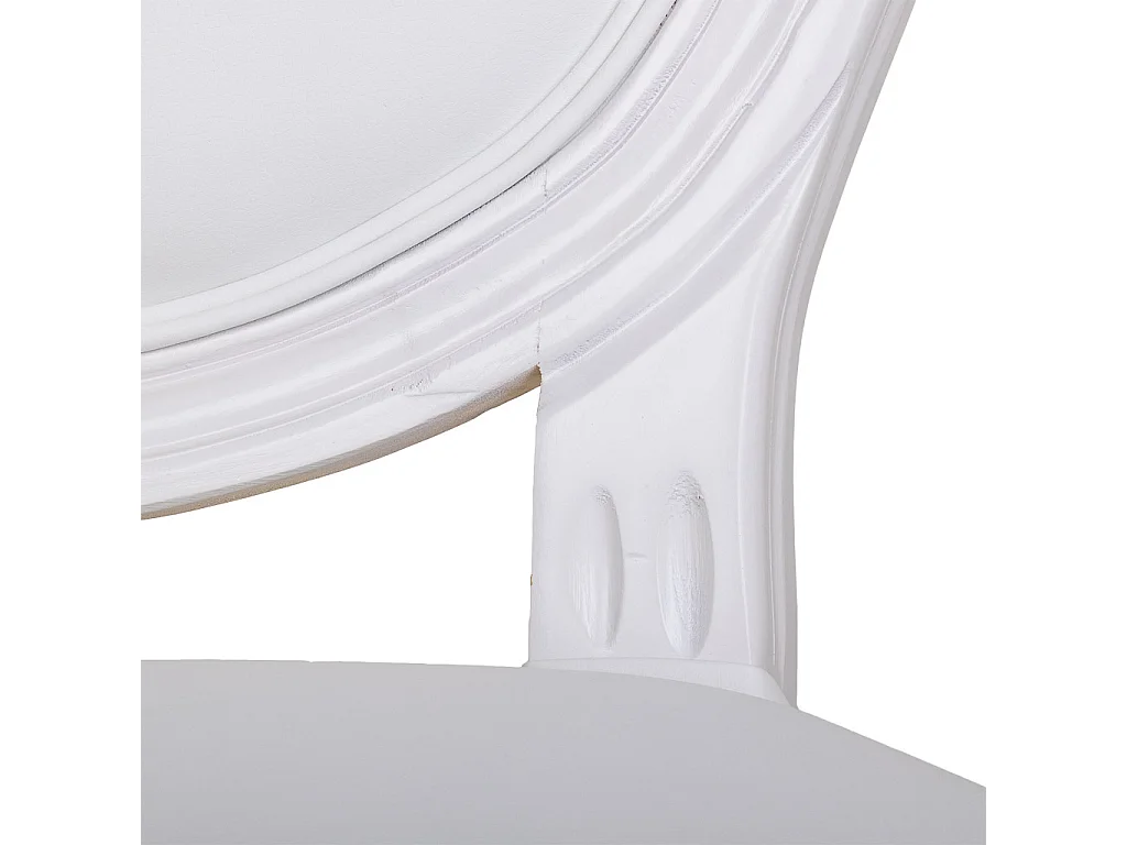 Taburete de madera blanco 52x46x116