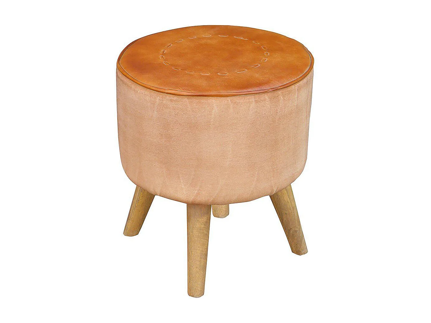 Taburete Tapizado Acabado Artesanal