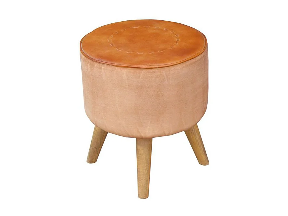 Taburete Tapizado Acabado Artesanal