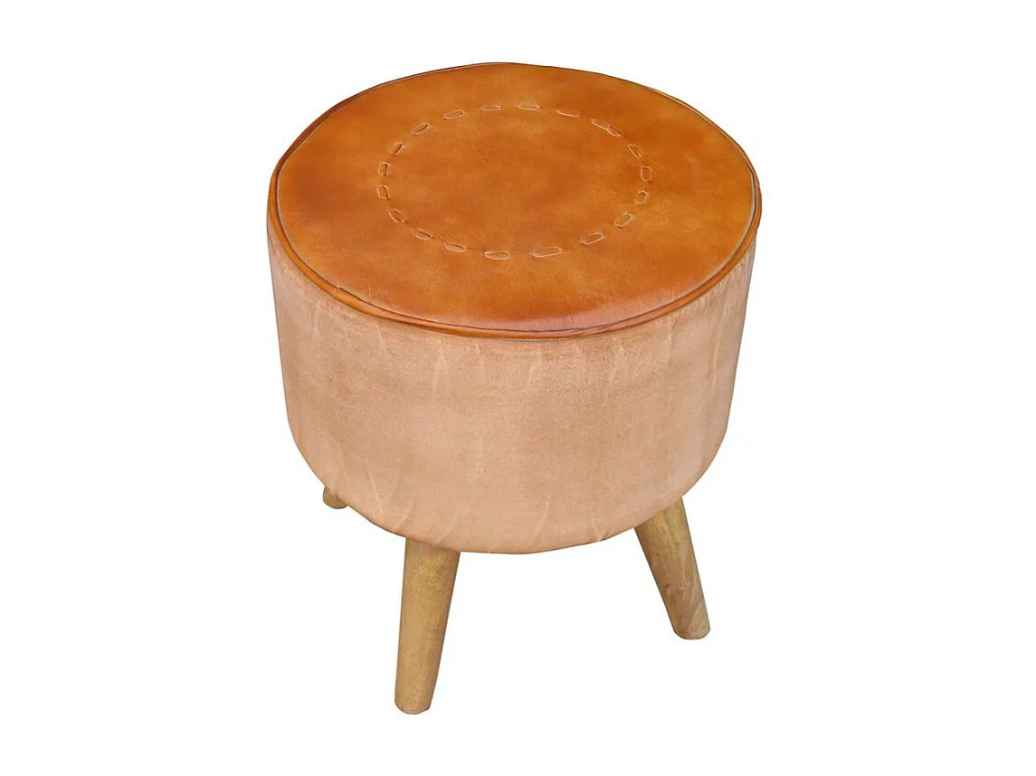 Taburete Tapizado Acabado Artesanal