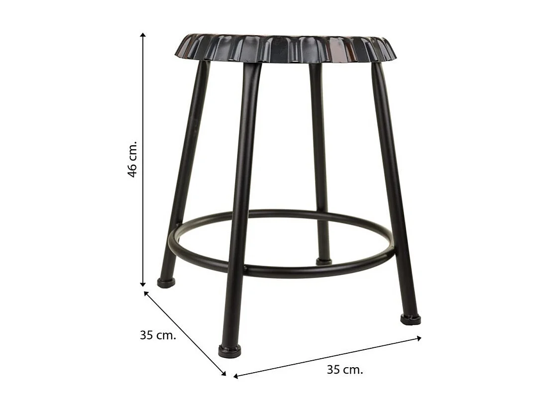 Metalen kruk voor thuis