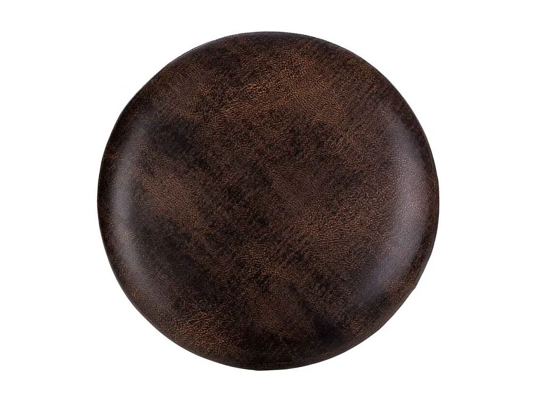 Taburete De Madera Y Polipiel