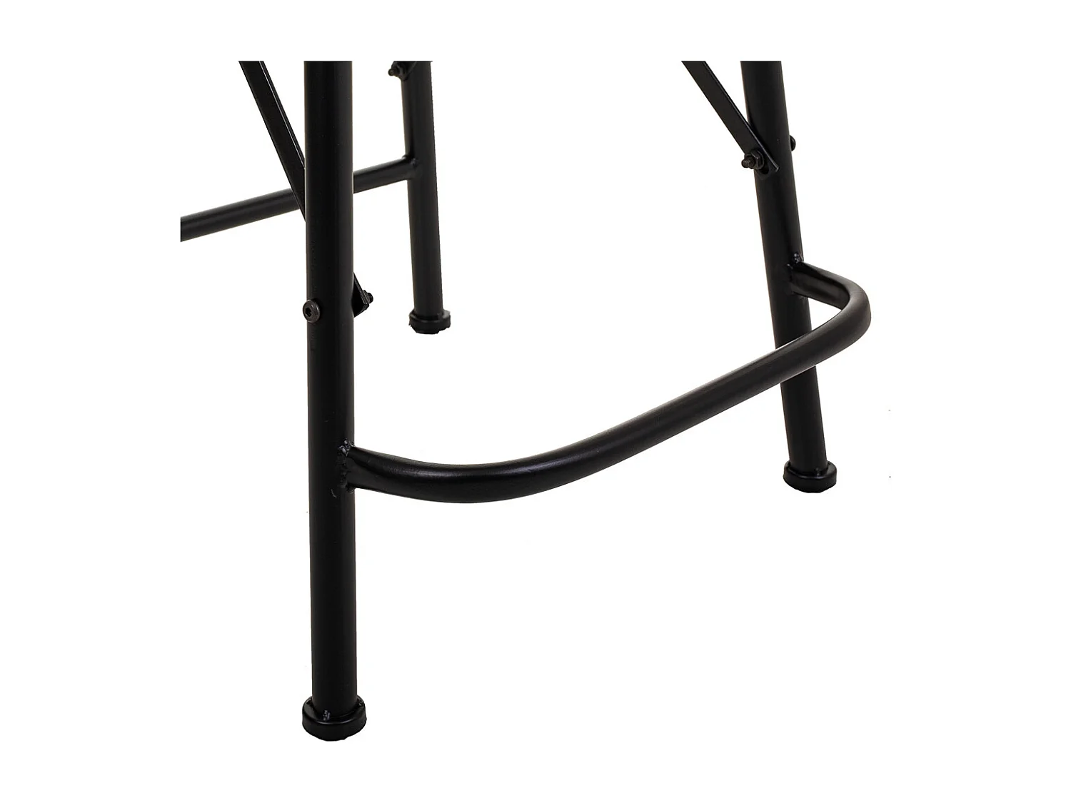 Tabouret en métal noir 46x100x40h cm