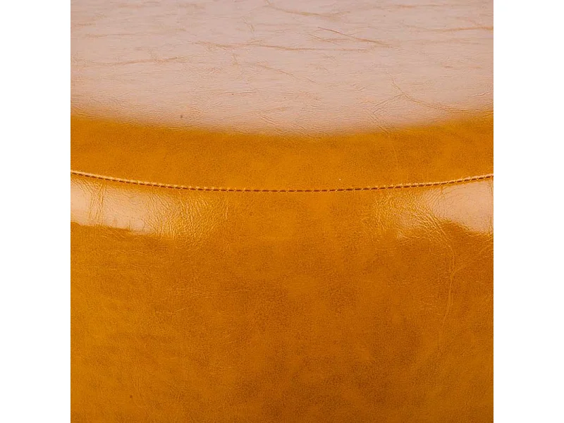 Taburete De Madera Y Polipiel