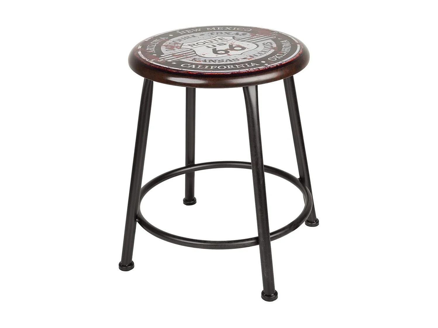 Sgabello in metallo per la casa