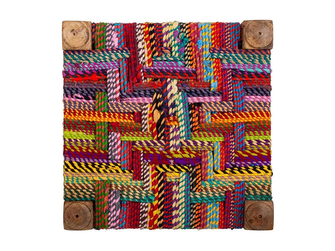 Kruk van gevlochten touw