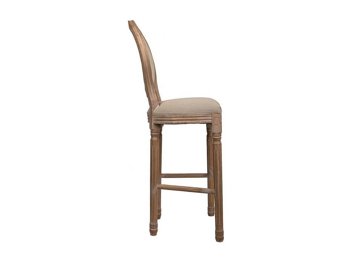 Taburete De Madera Tapizado