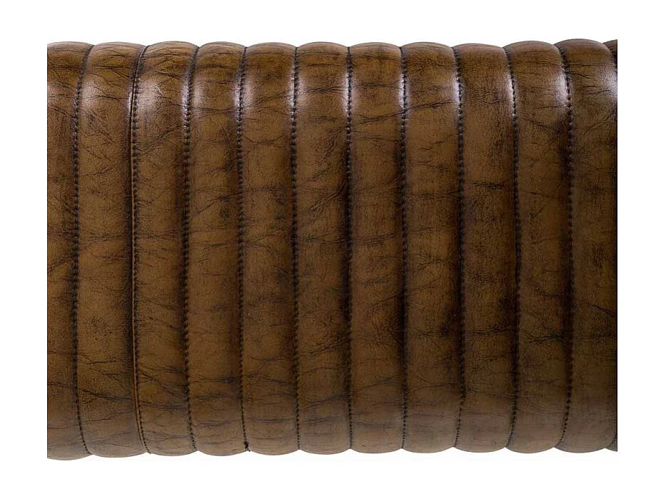 Panca in legno e pelle